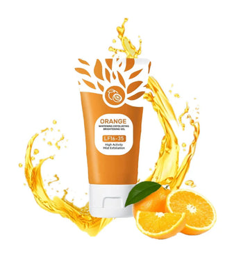 Orange Brightening Exfoliating Gel – Deep Cleansing & Glow Boost Peel Gel