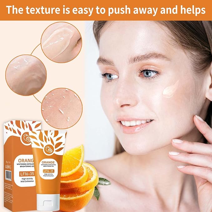 Orange Brightening Exfoliating Gel – Deep Cleansing & Glow Boost Peel Gel